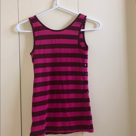 Pink and Burgundy Sequinned Tank - Picture 2 of 3